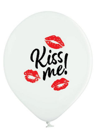 Kiss Me, Csók léggömb, lufi 6 db-os 12 inch (30 cm)