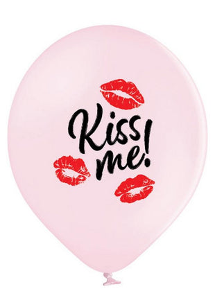Kiss Me, Csók léggömb, lufi 6 db-os 12 inch (30 cm)
