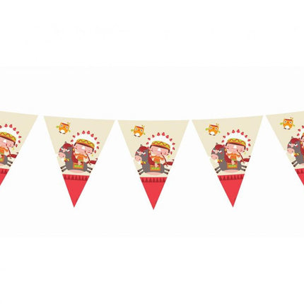 Indian Party, Indián zászlófüzér 360 cm
