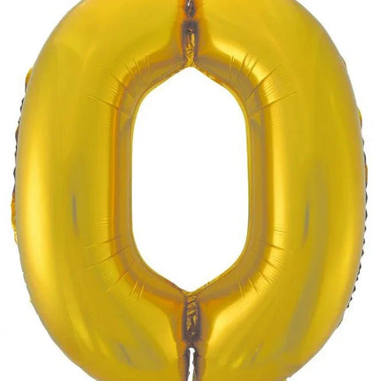 Arany 0-ás Gold Mat szám fólia lufi 92 cm