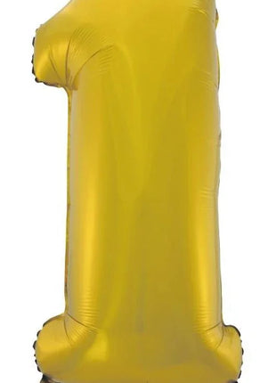 Arany 1-es Gold Mat szám fólia lufi 92 cm