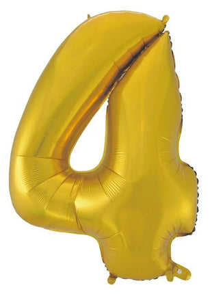 Arany 4-es Gold Mat szám fólia lufi 92 cm