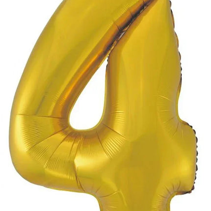 Arany 4-es Gold Mat szám fólia lufi 92 cm