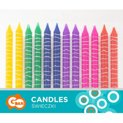 Színes Crayons tortagyertya, gyertya szett 12 db-os
