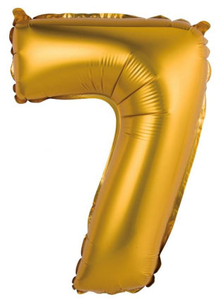 Arany Gold Matt 7-es mini szám fólia lufi 35 cm