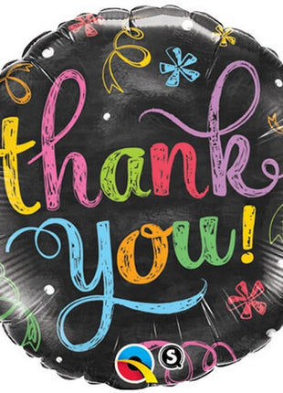Thank You Chalkboard fólia lufi 46 cm