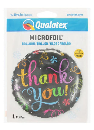 Thank You Chalkboard fólia lufi 46 cm