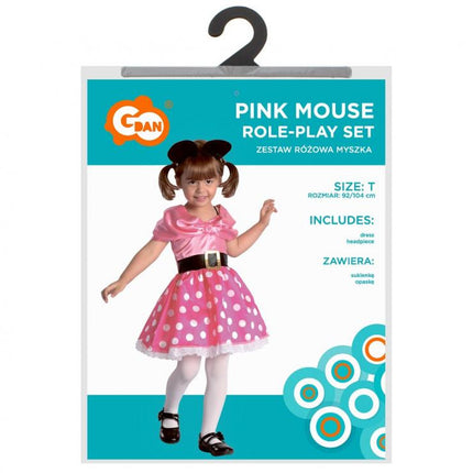 Pink Mouse, Egér jelmez 92/104 cm