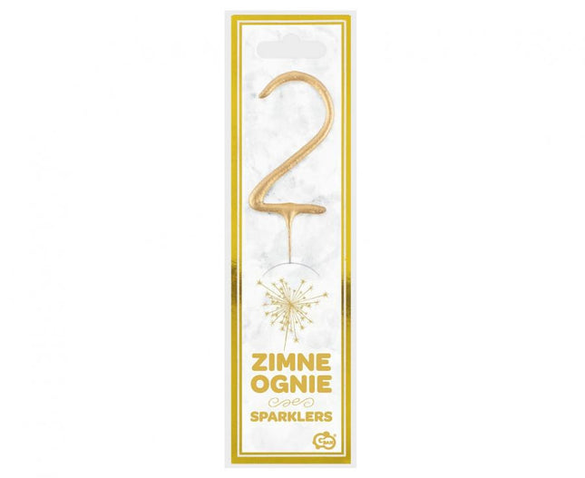 Arany Gold 2-es csillagszóró 17 cm