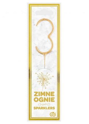 Arany Gold 3-as csillagszóró 17 cm