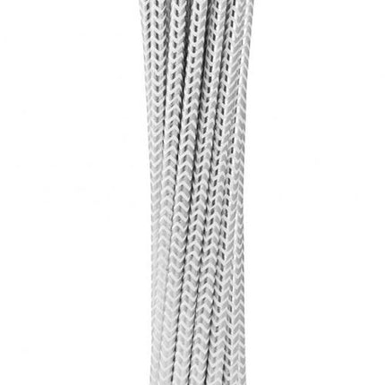 Ezüst Silver Chevron papír szívószál 12 db-os