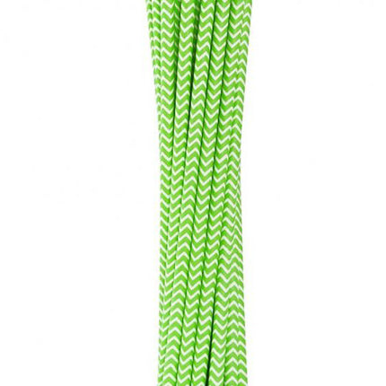 Zöld Lime Green Chevron papír szívószál 12 db-os