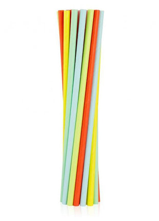 Színes Pastel papír szívószál 12 db-os