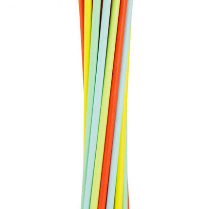 Színes Pastel papír szívószál 12 db-os
