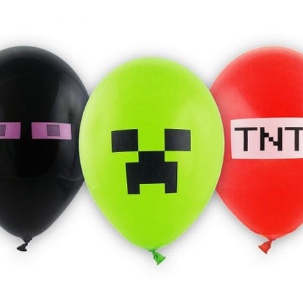 TNT Party léggömb, lufi 6 db-os 12 inch (30 cm)