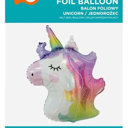 Unikornis Head fólia lufi 60 cm