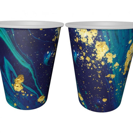 Kék Midnight Blue papír pohár 6 db-os 240 ml