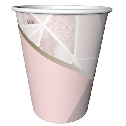 Rózsaszín Rose Chic papír pohár 6 db-os 240 ml