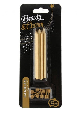 Arany Gold tortagyertya, gyertya szett 8 db-os