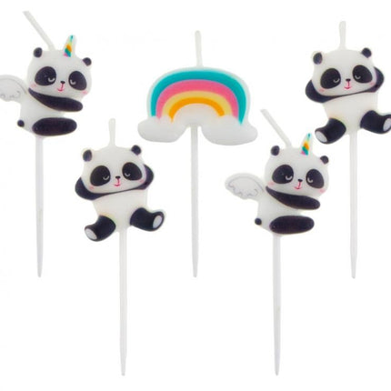 Panda Cute tortagyertya, gyertya szett 5 db-os