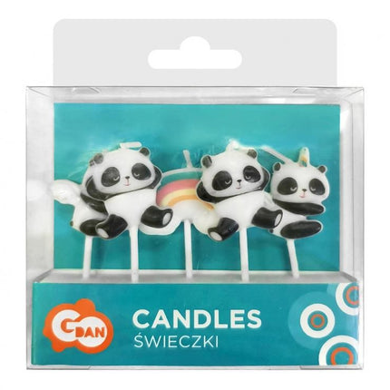 Panda Cute tortagyertya, gyertya szett 5 db-os