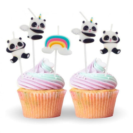 Panda Cute tortagyertya, gyertya szett 5 db-os