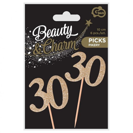 Arany 30 Gold díszítő pálca 6 db-os