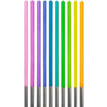 Színes Pastel tortagyertya, gyertya szett 10 db-os