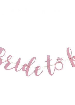 Bride To Be Pink papír felirat 3 m