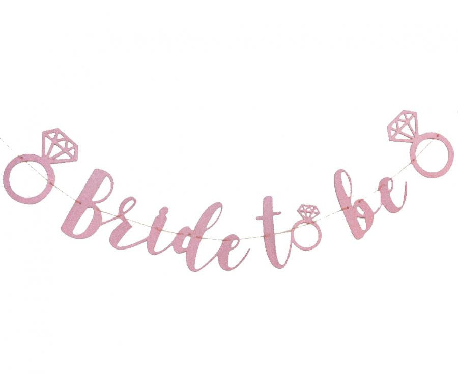 Bride To Be Pink papír felirat 3 m