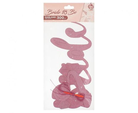 Bride To Be Pink papír felirat 3 m