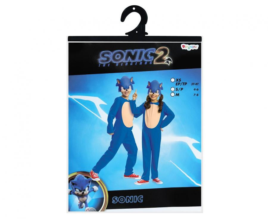 Sonic a sündisznó Basic jelmez 4-6 év