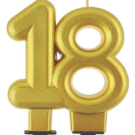 Arany 18-as Gold tortagyertya, számgyertya