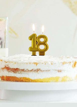 Arany 18-as Gold tortagyertya, számgyertya