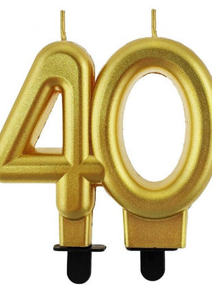 Arany 40-es Gold tortagyertya, számgyertya