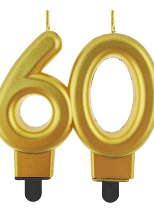 Arany 60-as Gold tortagyertya, számgyertya