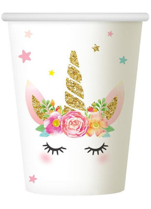 Unikornis Star papír pohár 6 db-os 266 ml