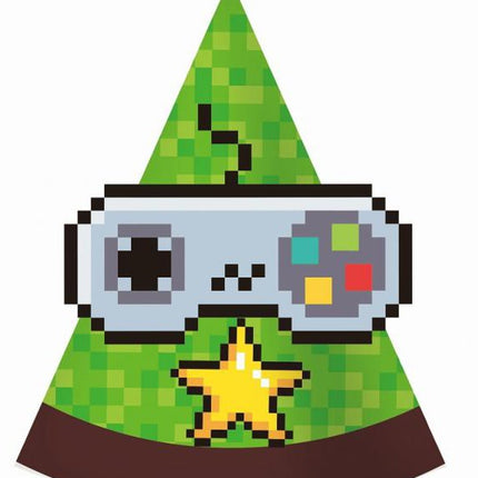 Játék Game On party kalap, csákó 6 db-os