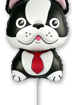 Kutyás Bulldog Black fólia lufi 36 cm (WP)