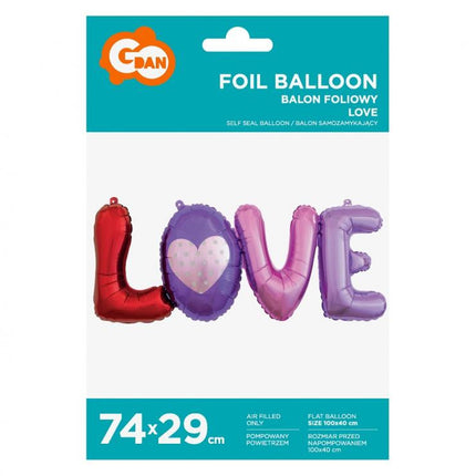 Love Colorful fólia lufi 74x29 cm