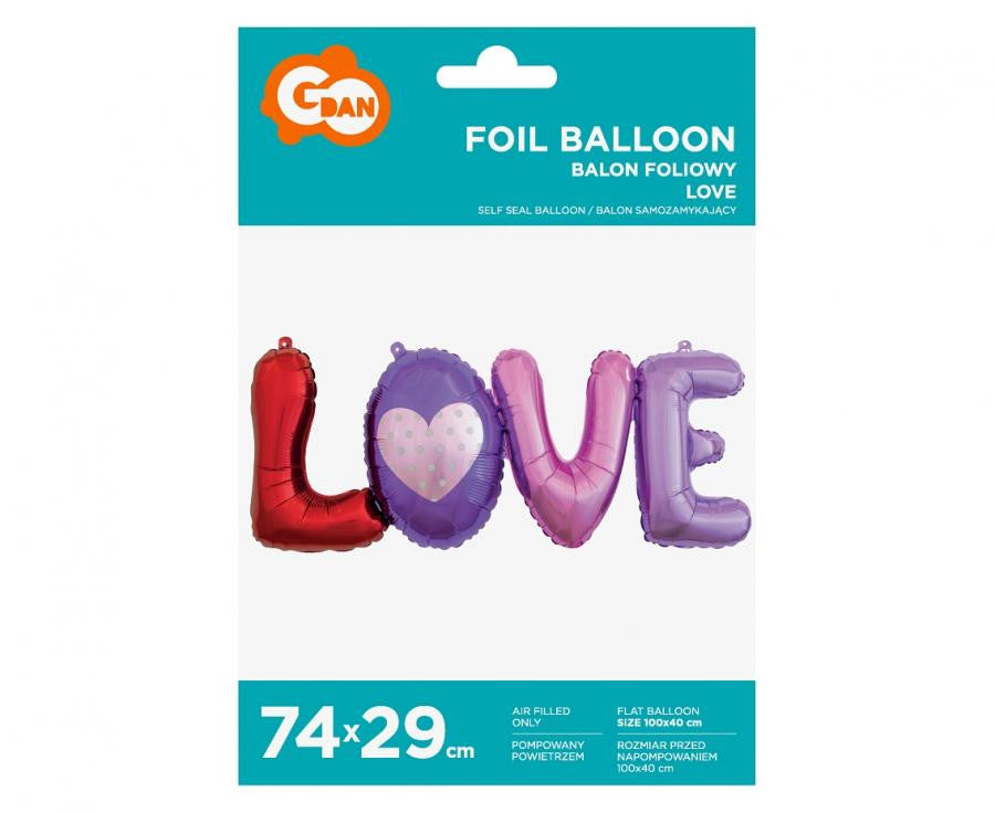 Love Colorful fólia lufi 74x29 cm