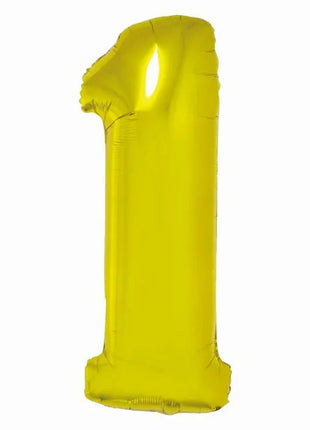 Arany 1-es Gold szám fólia lufi 76 cm
