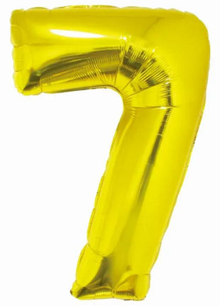 Arany 7-es Gold szám fólia lufi 76 cm
