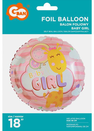 Baby Girl Pink fólia lufi 36 cm