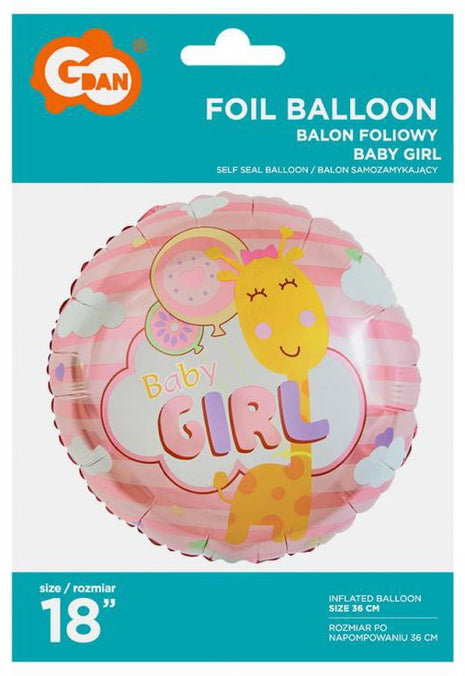 Baby Girl Pink fólia lufi 36 cm