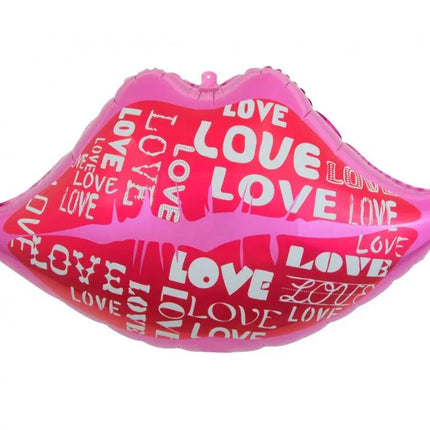 Szerelem Lips fólia lufi 62 cm