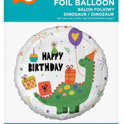 Dinoszaurusz Happy Birthday Dinosaur fólia lufi 36 cm
