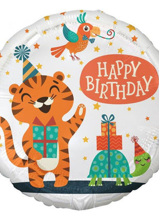 Tigris Happy Birthday Tiger fólia lufi 36 cm