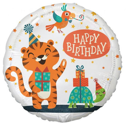 Tigris Happy Birthday Tiger fólia lufi 36 cm
