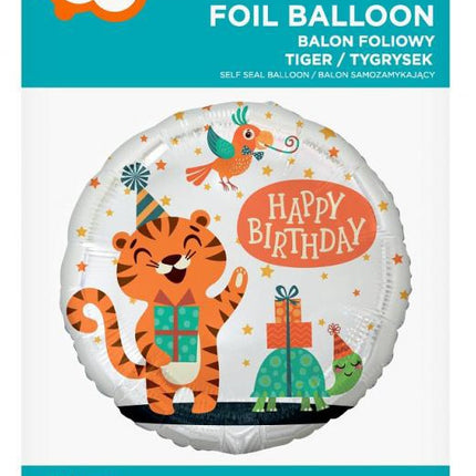 Tigris Happy Birthday Tiger fólia lufi 36 cm